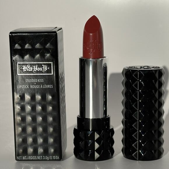 KVD Beauty Kat von D Studded Kiss Lipstick Cathedral Full Size 3.0g .10 oz BNIB - Picture 1 of 13